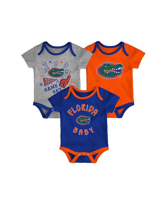 Outerstuff Newborn Girls Florida Gators 3piece Creeper Set Macy's