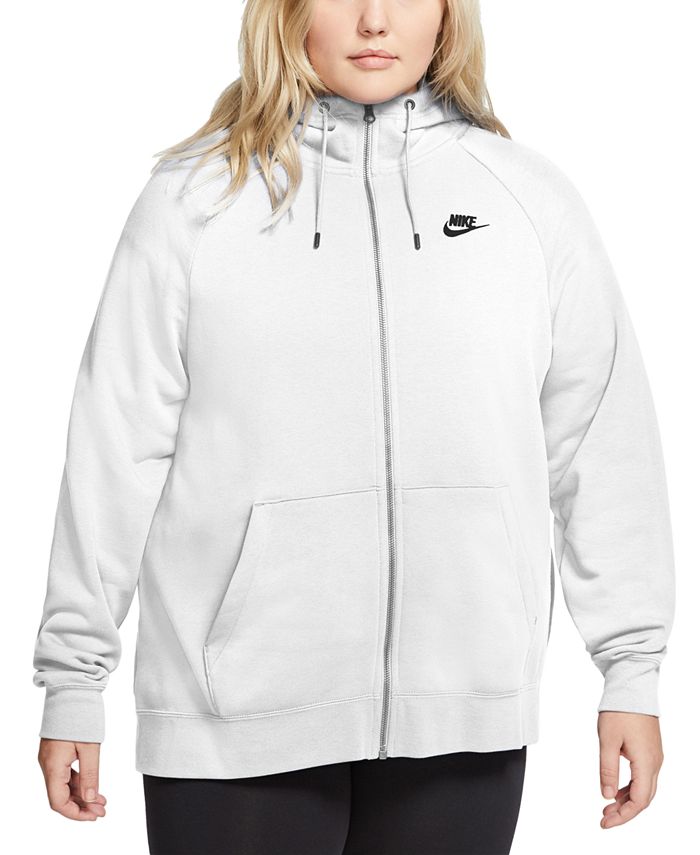 Nike Sportswear Essential Plus Size Full-Zip Hoodie - Macy's