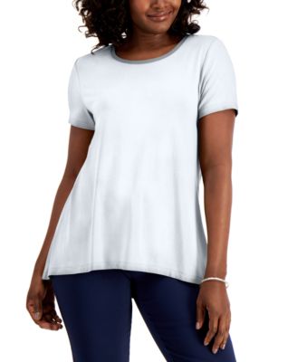 macy's ladies white tops