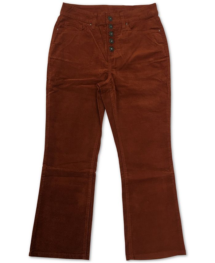 Style & Co Plus Size Button Down Corduroy Pants, Created for Macy's ...
