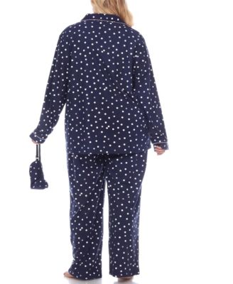 Women's Plus Size Pajama Set, 3 Piece