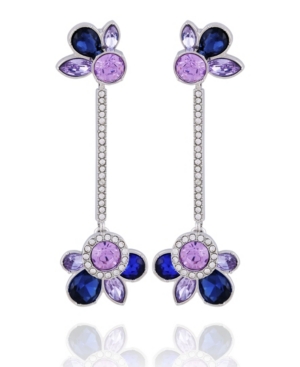 T Tahari Women's Winter Bloom Post Linear Earring