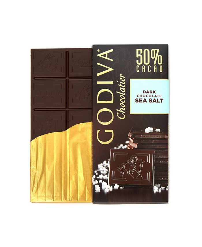 Godiva Set of 10, Large Dark Chocolate Sea Salt Bars Macy's