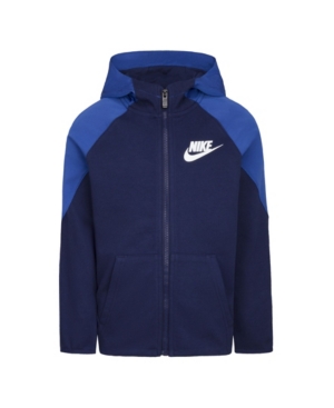 image of Nike Little Boys Dri-fit French Terry Full-Zip Hoodie