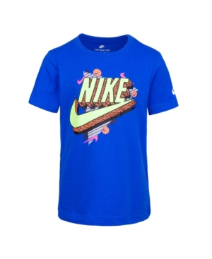 image of Nike Little Boys Swoosh Logo Graphic T-Shirt