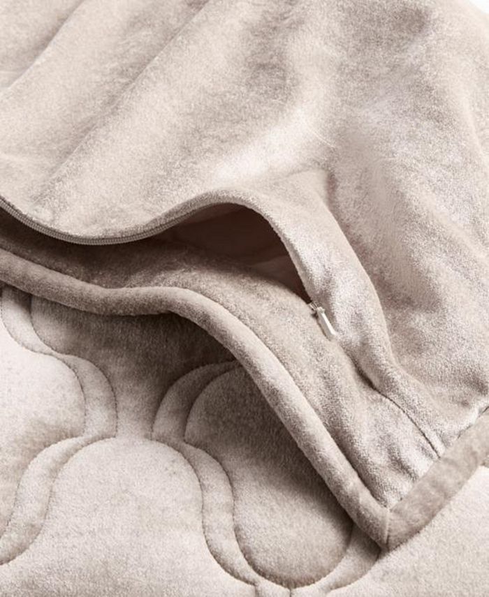 Hotel Collection CLOSEOUT! Contour Velvet Coverlet, King, Created for