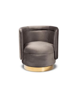 Saffi Glam and Luxe Swivel Accent Chair