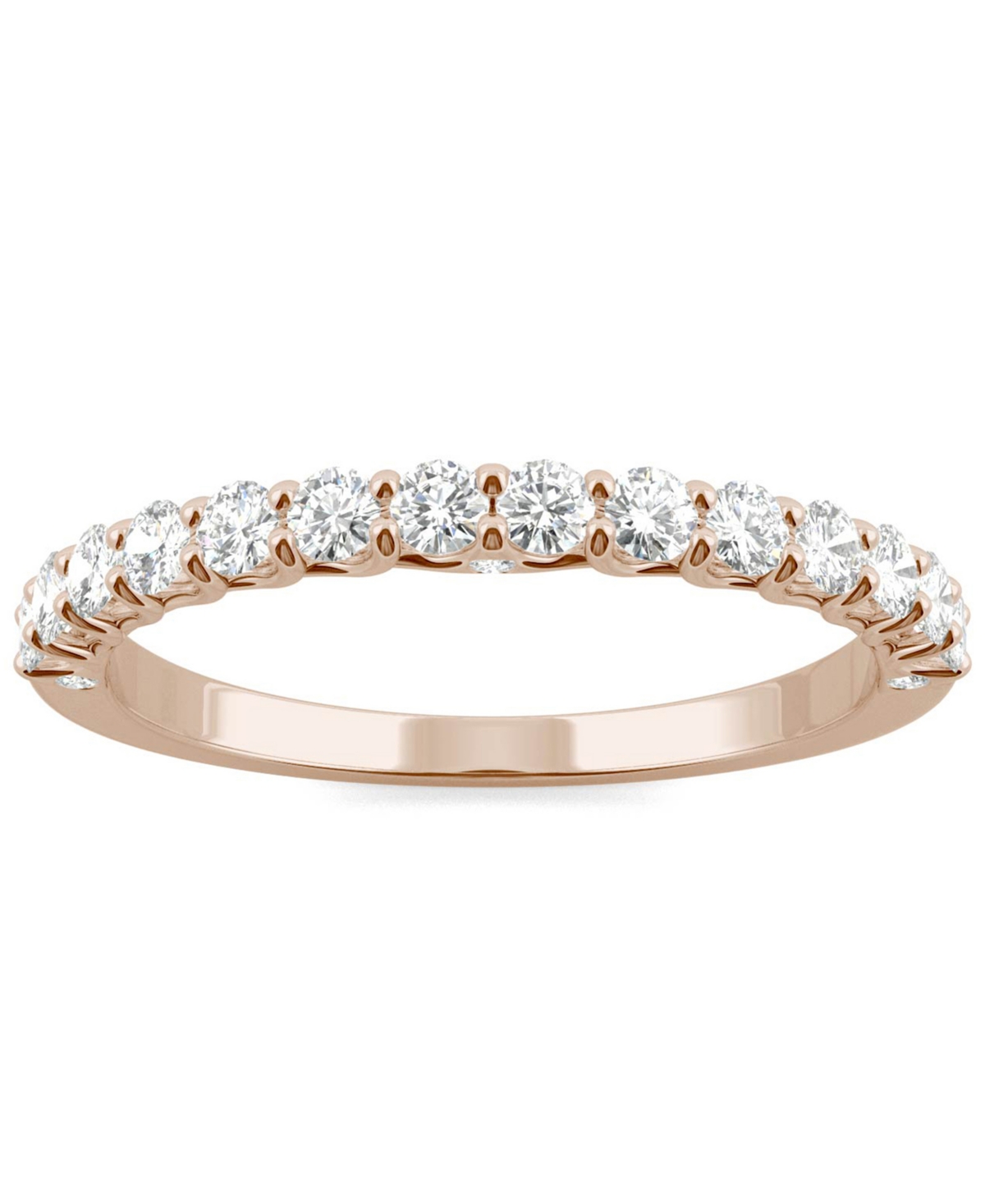 Charles & Colvard Moissanite Wedding Band (3/8 ct. t.w. Dew) in 14k White, Yellow or- Rose Gold