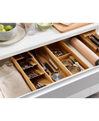 DrawerStore™ Bamboo Cutlery, Utensil & Gadget Organizer