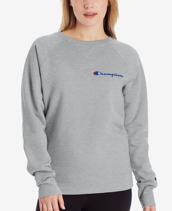 Champion Women's Powerblend Logo Sweatshirt - Macy's