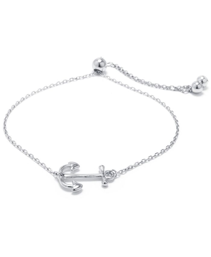 Giani Bernini Anchor Bolo Bracelet in Sterling Silver, Created for Macy ...