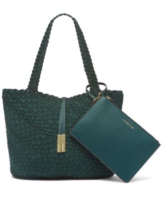 Calvin klein naomi woven tote new arrivals