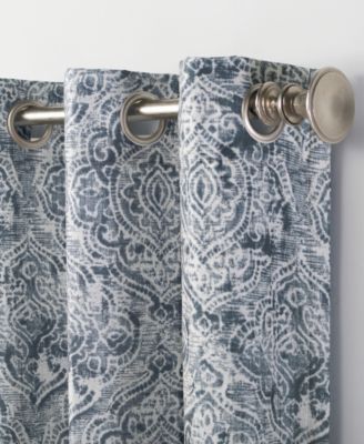 Kenji Medallion Draft Shield Fleece Insulated Room Darkening Grommet Curtain Panel