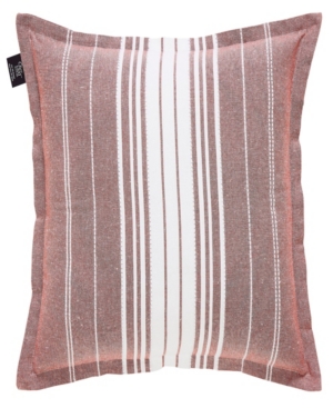 Olivia Gray Harper Cotton Pillow 20" X 20" In Terracotta