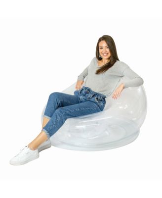 PoolCandy AirCandy Inflatable Clear Chair - Macy's