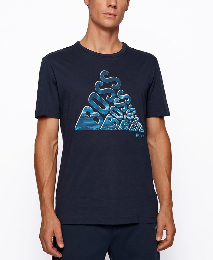 Hugo Boss BOSS Men's Tee 8 Regular-Fit T-Shirt & Reviews - T-Shirts ...