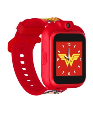 Itouch Kid's Dc Comics Playzoom 2 Red Wonder Woman Star Graphic Tpu Strap Smart Watch 41mm