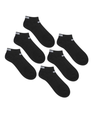 Puma Women's Non Terry Low Cut - Athletic Performance Socks, 6 Pack In Black And White