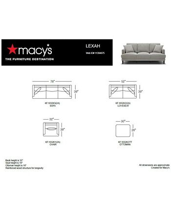 Furniture - Lexah 52" Fabric Loveseat