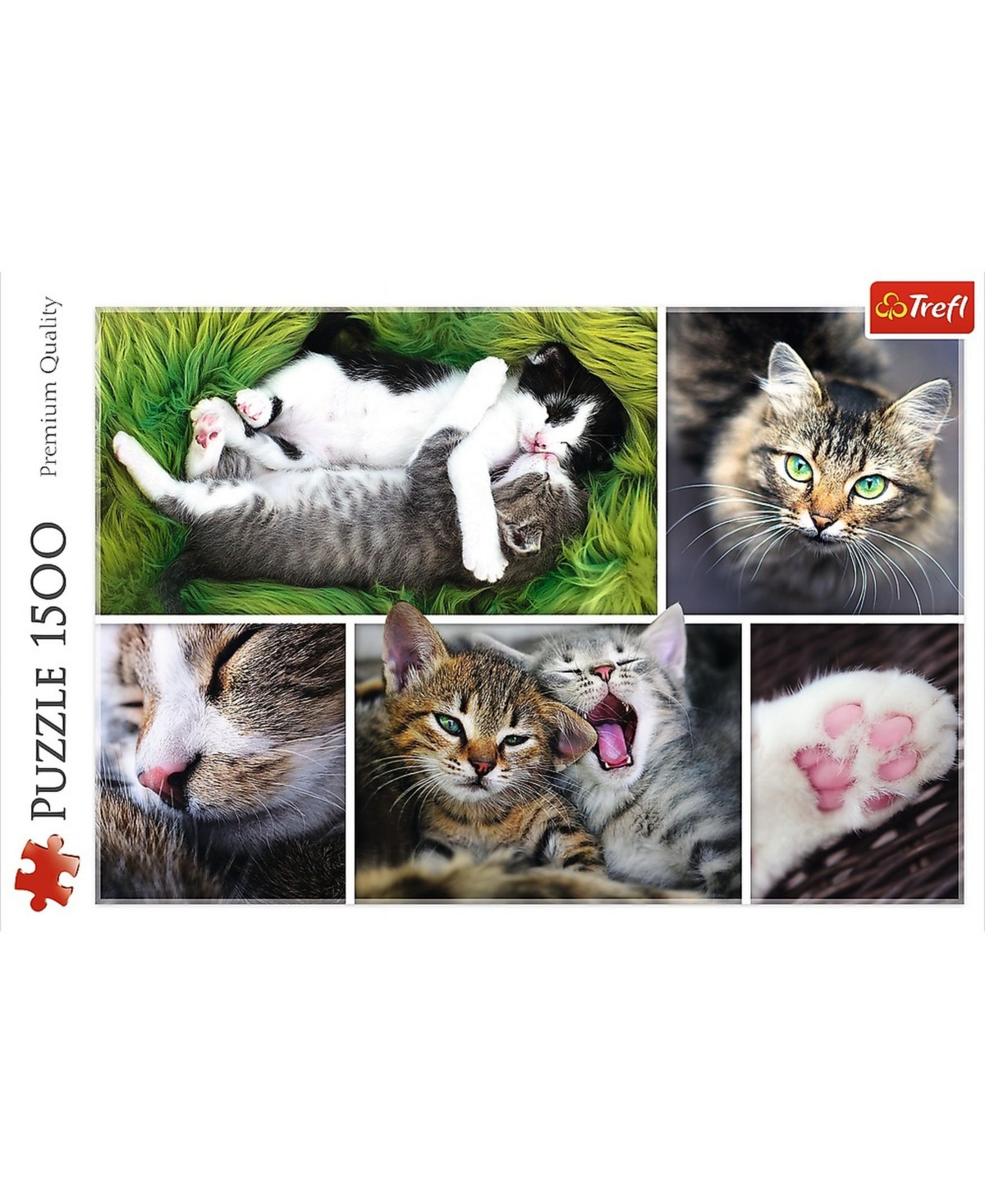 Shop Trefl Jigsaw Puzzle Just Cat Things Collage, 1500 Piece In Multi