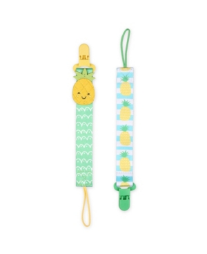 The Peanutshell Pineapple Pacifier Tether Clip Set of 2