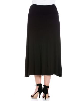 Plus Size Maxi Skirt