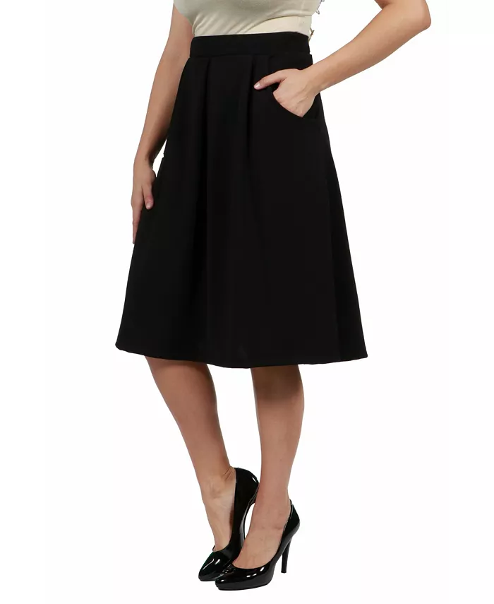 Women's Plus Size Classic Knee Length Skirt - thumbnail 2