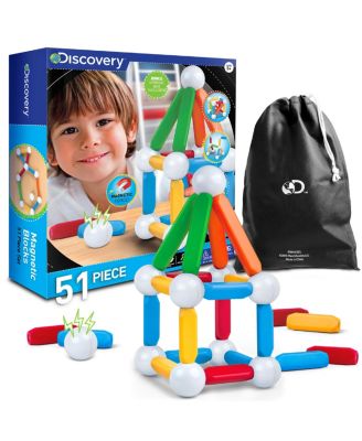 Discovery Kids - Toy Magnetic Building Blocks 51pcs