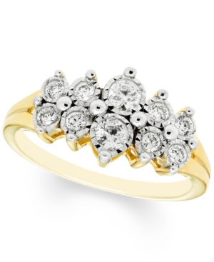 image of Diamond Cluster Ring (3/8 ct. t.w.) in 10k Gold