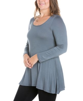 Women's Plus Size Poised Swing Tunic Top