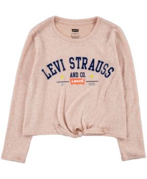 image of Girls Levis Tie Front Tee