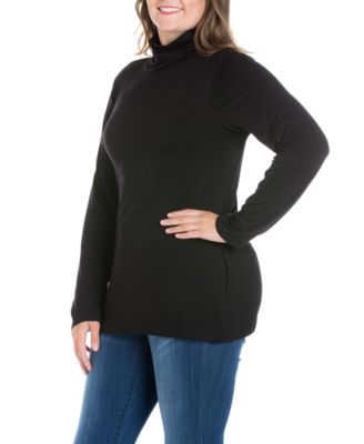 Women's Plus Size Classic Turtleneck Top