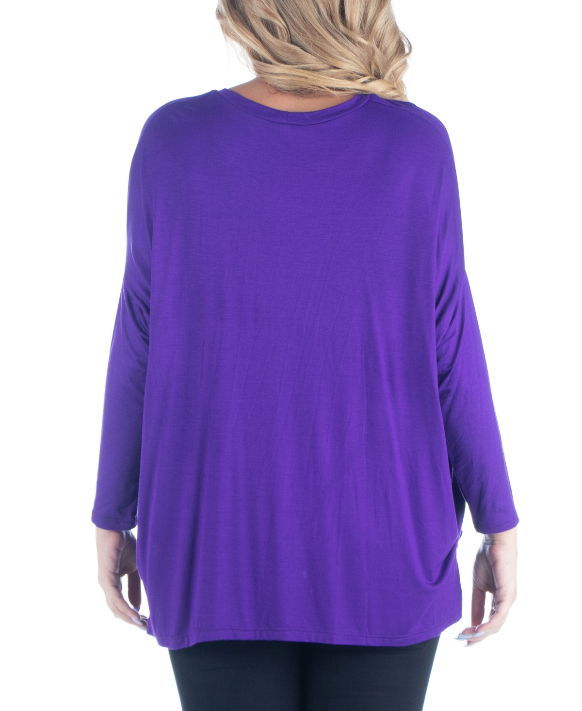 Women's Plus Size Oversized Long Sleeves Dolman Top