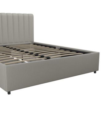 Novogratz Collection Novogratz Brittany Upholstered Bed With Storage Drawers, Queen - Macy's