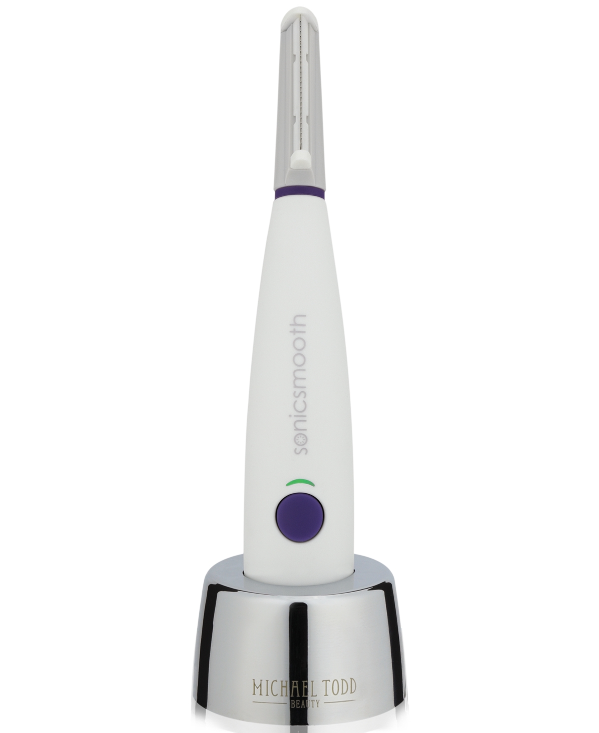 Sonicsmooth Sonic Dermaplaning 2 In 1 Facial Exfoliation & Peach Fuzz Hair Removal System - Pearl White