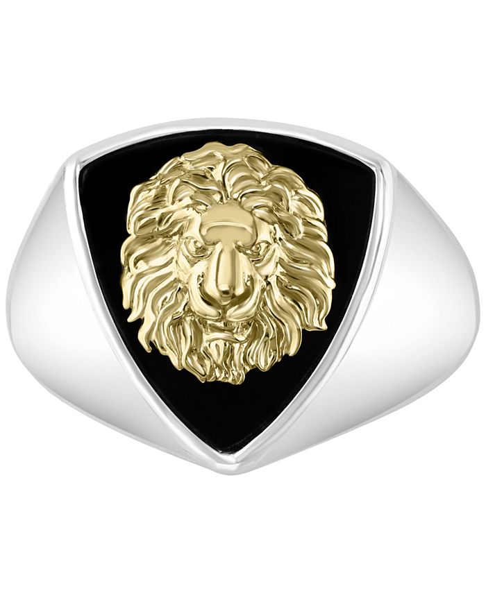 EFFY Collection EFFY® Men's Lion Head Statement Ring in Sterling Silver ...