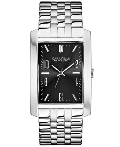 Caravelle New York by Bulova Men's Stainless Steel Bracelet Watch 44x30mm 43A118