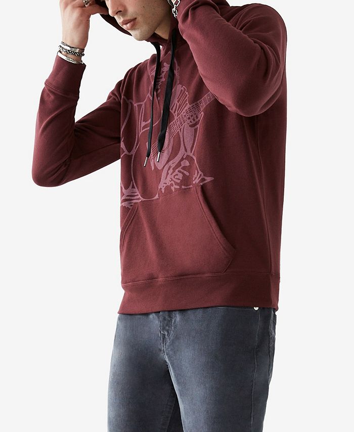 True religion clearance burgundy hoodie