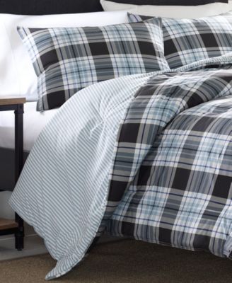 Lewis Plaid Atlantic Duvet Cover Set, King
