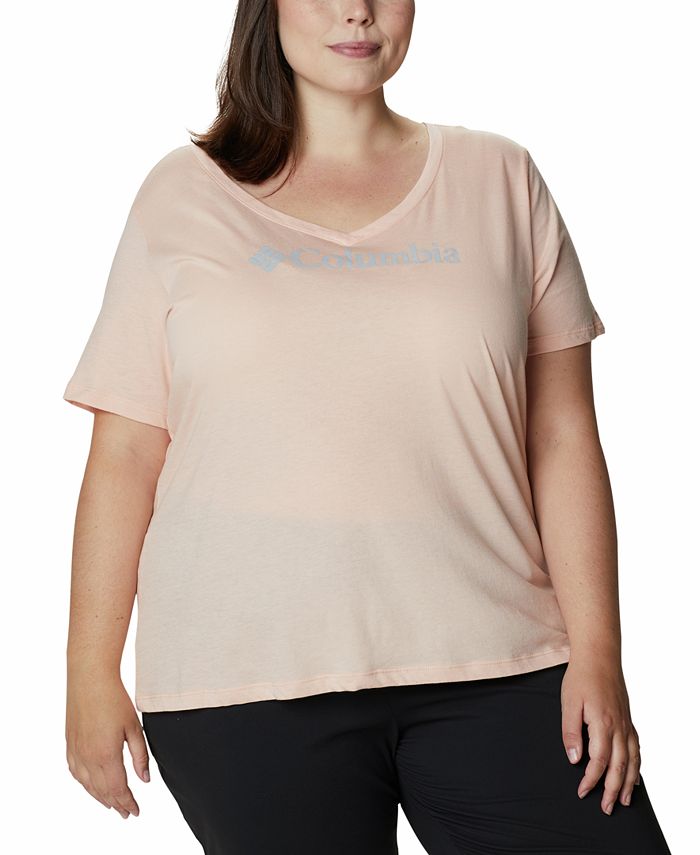 Columbia - Plus Size Relaxed V-Neck T-Shirt