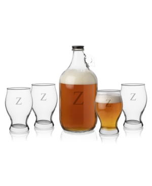 Personalized 5 Piece Craft Beer Growler Set