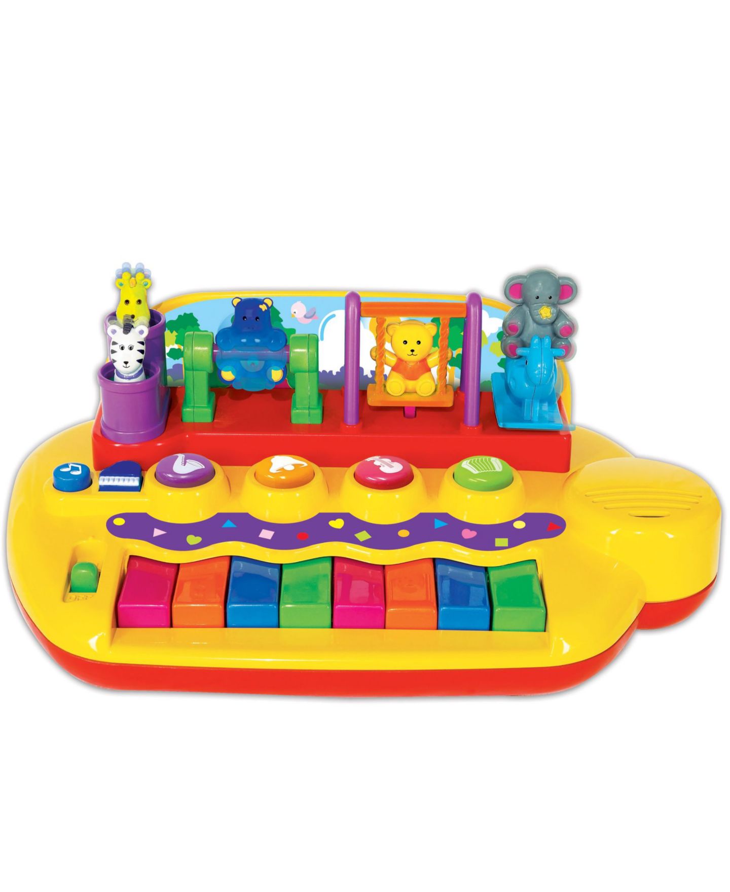 Игрушечное пианино Kiddieland Playful Pals, цвет: Разноцветный — фото 1