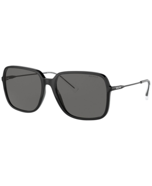 Ralph By Ralph Lauren Ralph Polarized Sunglasses, Ra5272 57 In Shiny Black