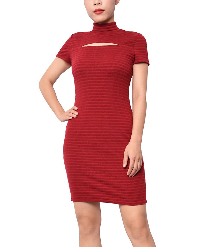 planet gold dresses macy's Puff Sleeve Planet Gold Dresses Planet Gold Juniors' Faux-Leather  Puff-Sleeve Mini Dress Macy's