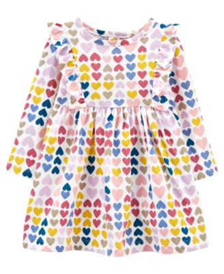 Carter's - Carters Baby  Girl Heart Jersey Dress