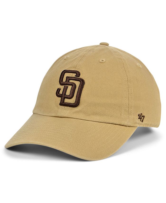47 Brand / Men's San Diego Padres Khaki Clean Up Adjustable Hat
