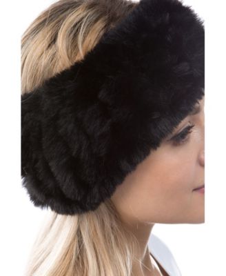 Women's Plush Faux Fur Stretch Headband
