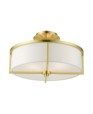 Wesley 3 Lights Semi Flush