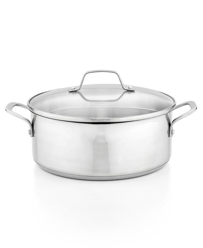 Calphalon CLOSEOUT! Tri-Ply Stainless Steel 5 Qt. Covered Dutch Oven -  Macy's