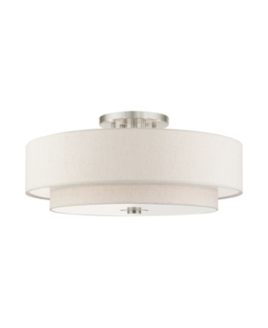 Meridian 6 Lights Semi Flush Mount